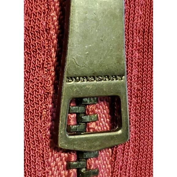 Burberry London Silk Deep Pink Sheath Dress Pleated Top Size 8 Designer Cocktail - Picture 5 of 14